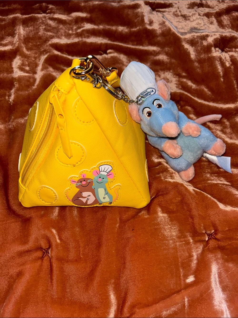 Disney’s Remy & Emile Cheese Wristlet with a Remy Plush Charm
